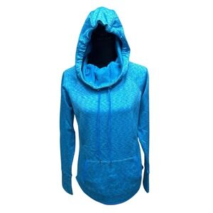 Athleta Tranquility Hoodie Top Women's Size Small Blue Sweater Streetwear